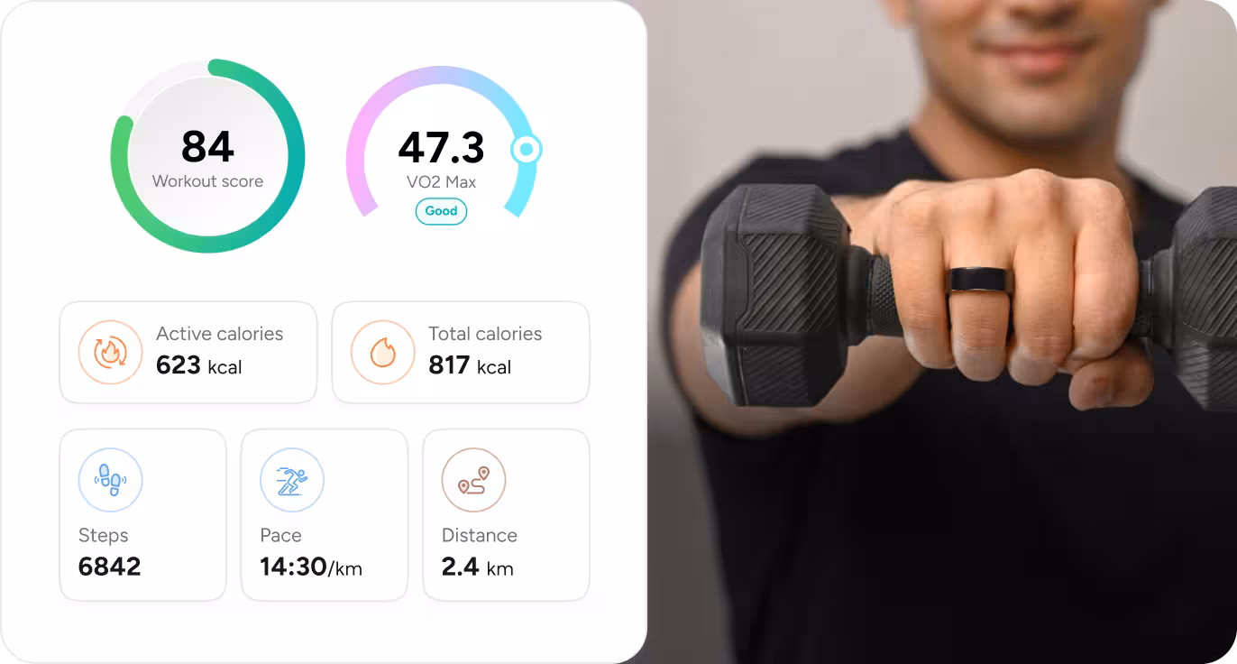 a day with ring card background