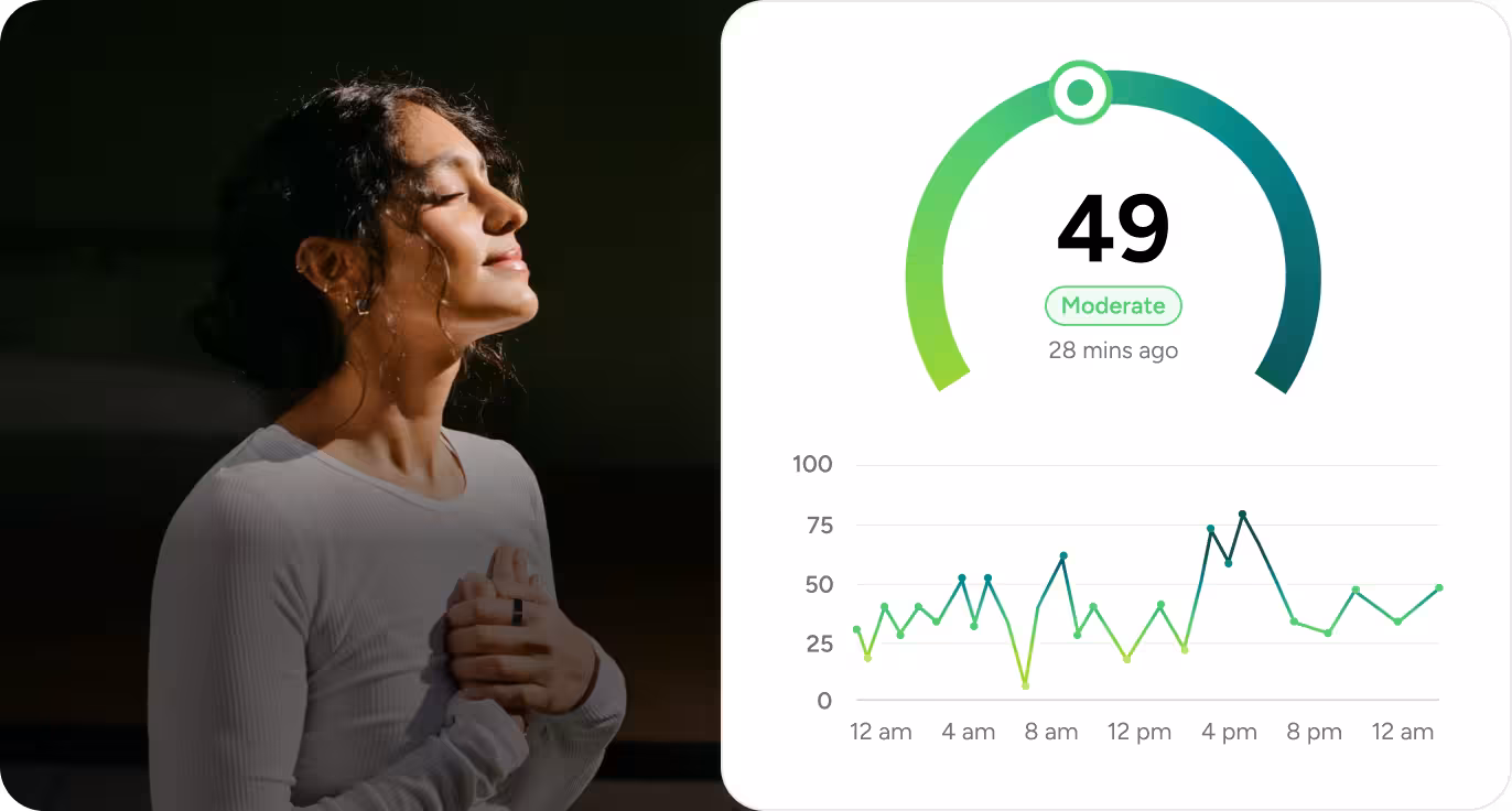 a day with ring card background