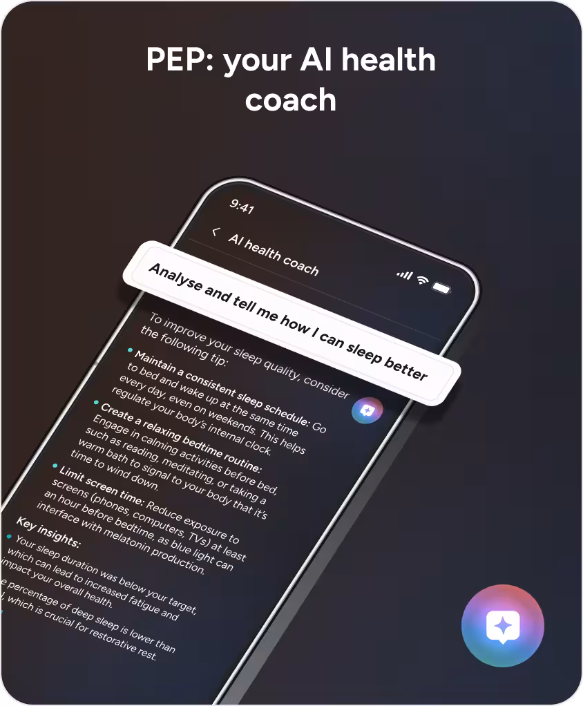 PEP: your AI health coach