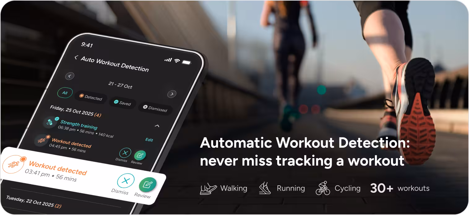 Automatic Workout Detection: never miss tracking a workout